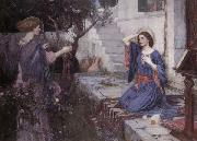 John William Waterhouse The Annunciation oil painting reproduction